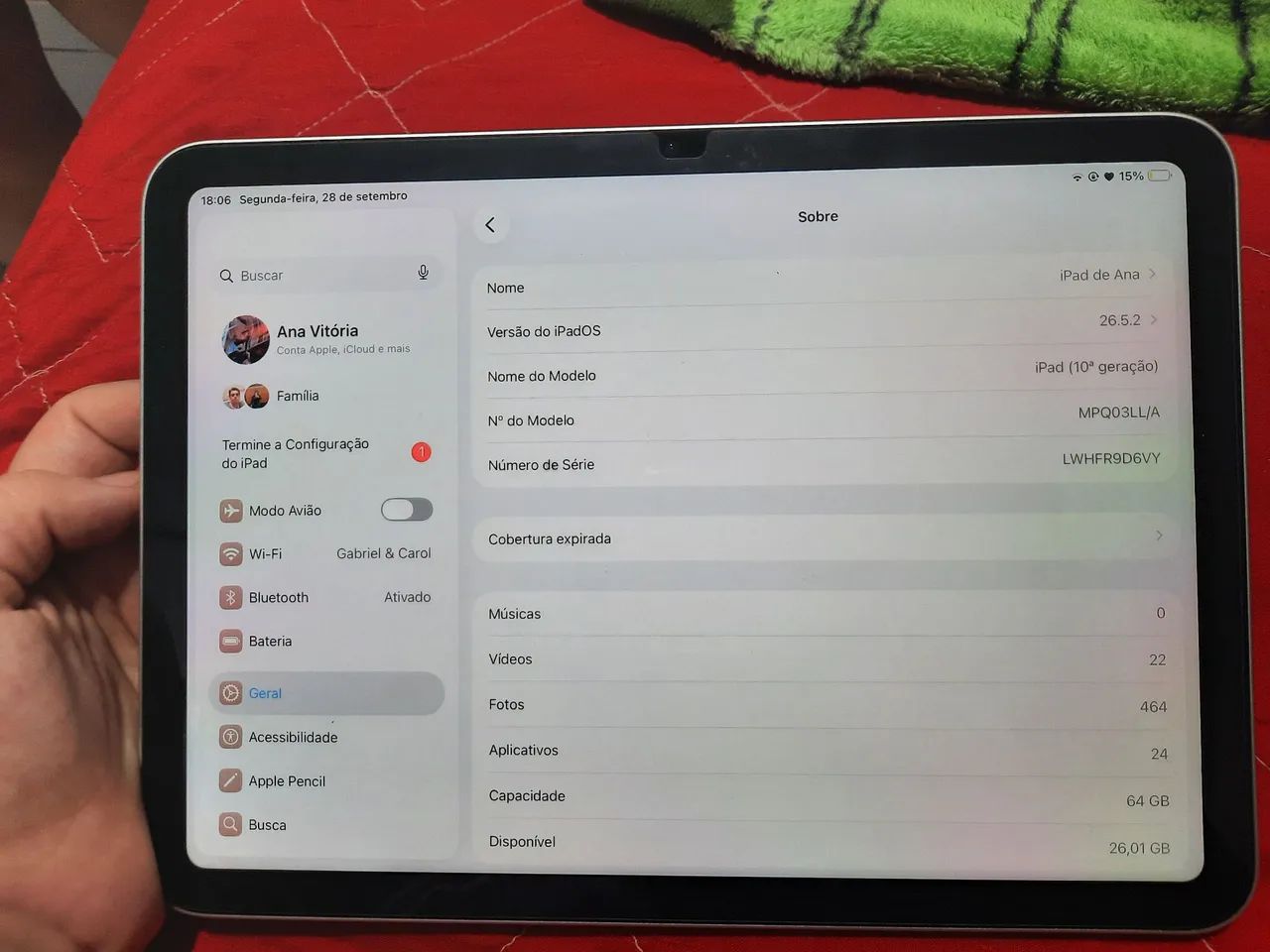 Ipad 10 Com Apple Pencil - Foto 3