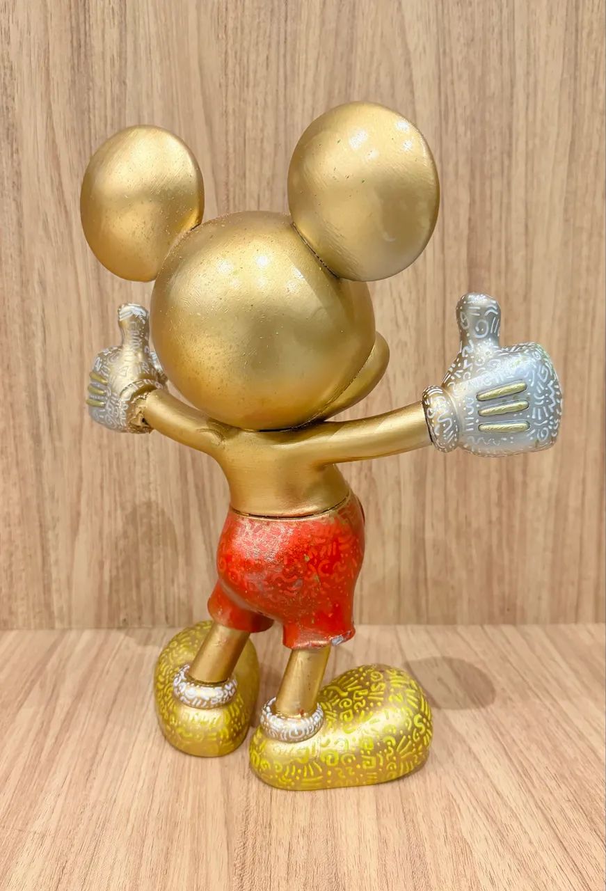 Peça Decorativa Gold Mickey Customizado - Foto 3