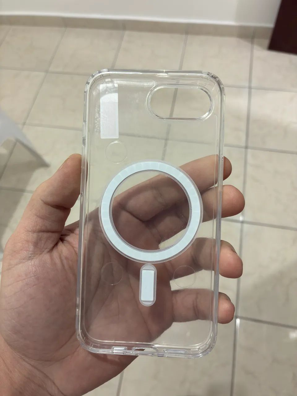 Capa Case Transparente Magnética MagSafe p/ iPhone 16e - Nova Lacrada - Foto 4