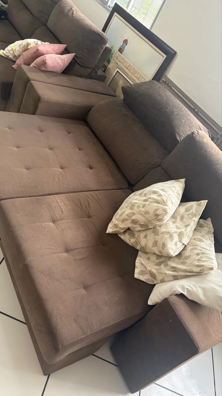 Sofá cama retrátil 3 lugares - Foto 2