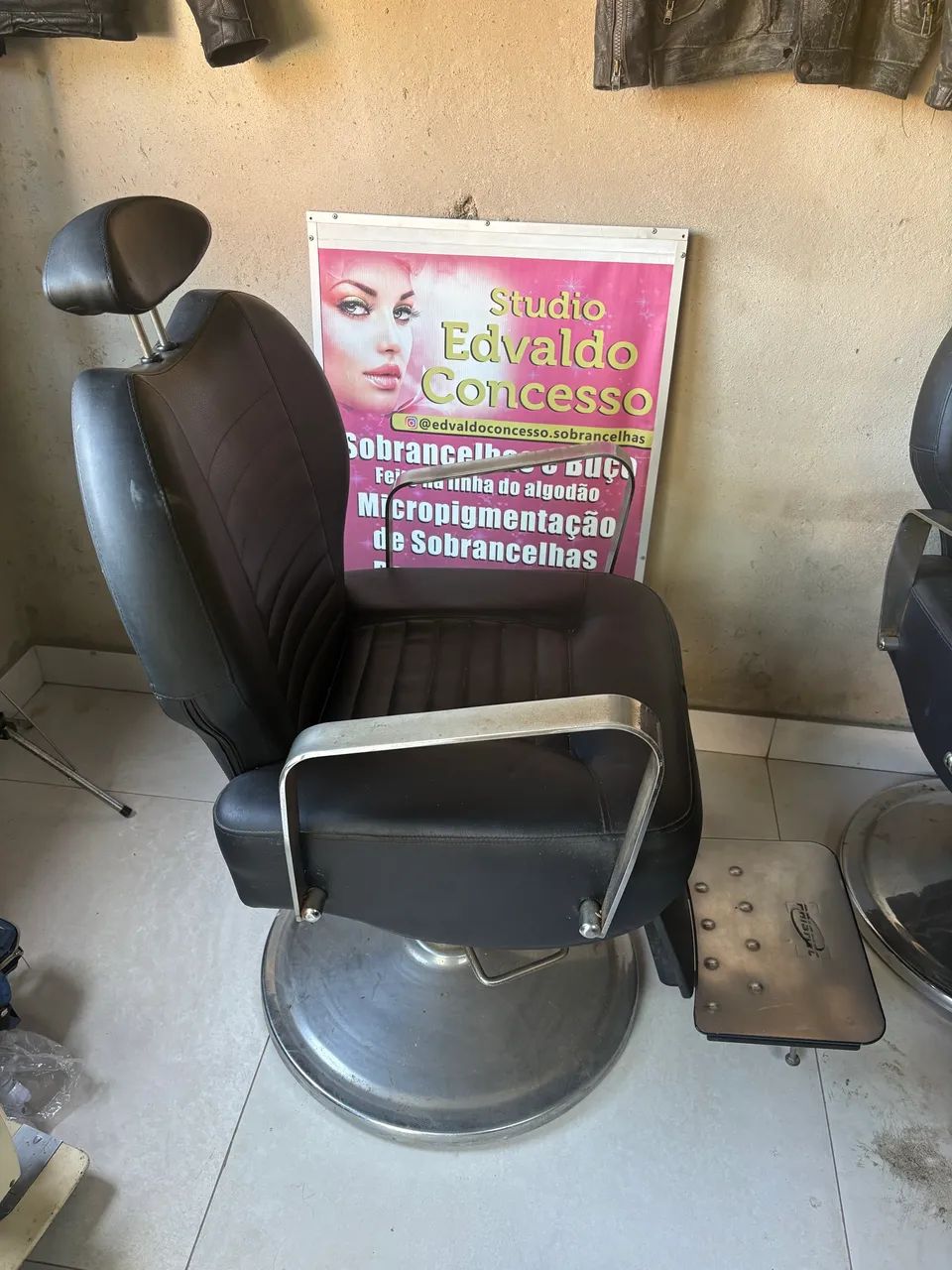 Cadeira de salão barbearia cada - Foto 5