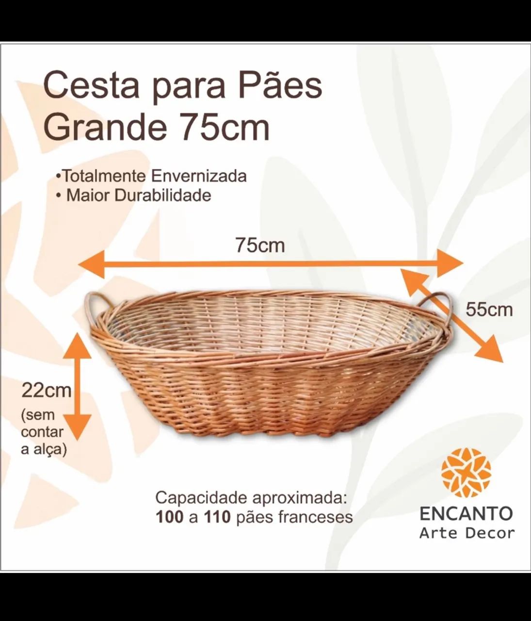 CESTA GRANDE PARA PÃES 