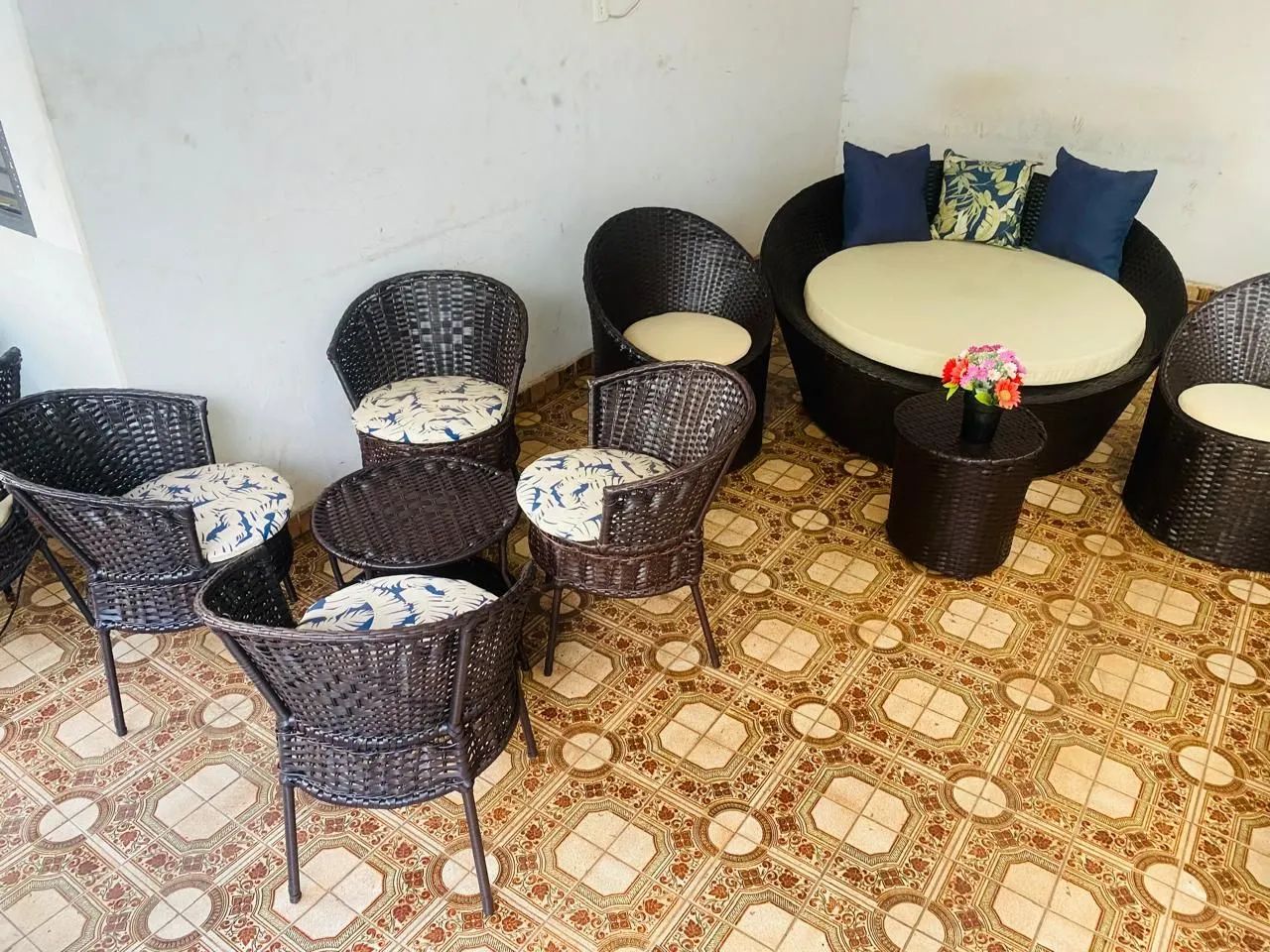Conjunto de poltronas de área externa 