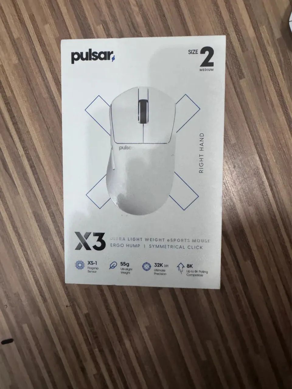 Pulsar X3 Médio Size 2 Mouse Gamer Sem Fio Branco - Caixa Original!
