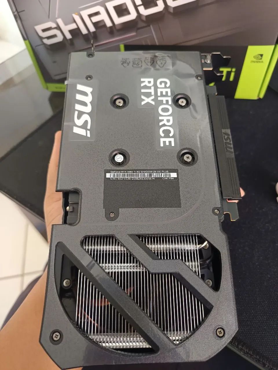 Placa de vídeo RTX 5060 Ti MSI Shadow (nova) - Foto 5