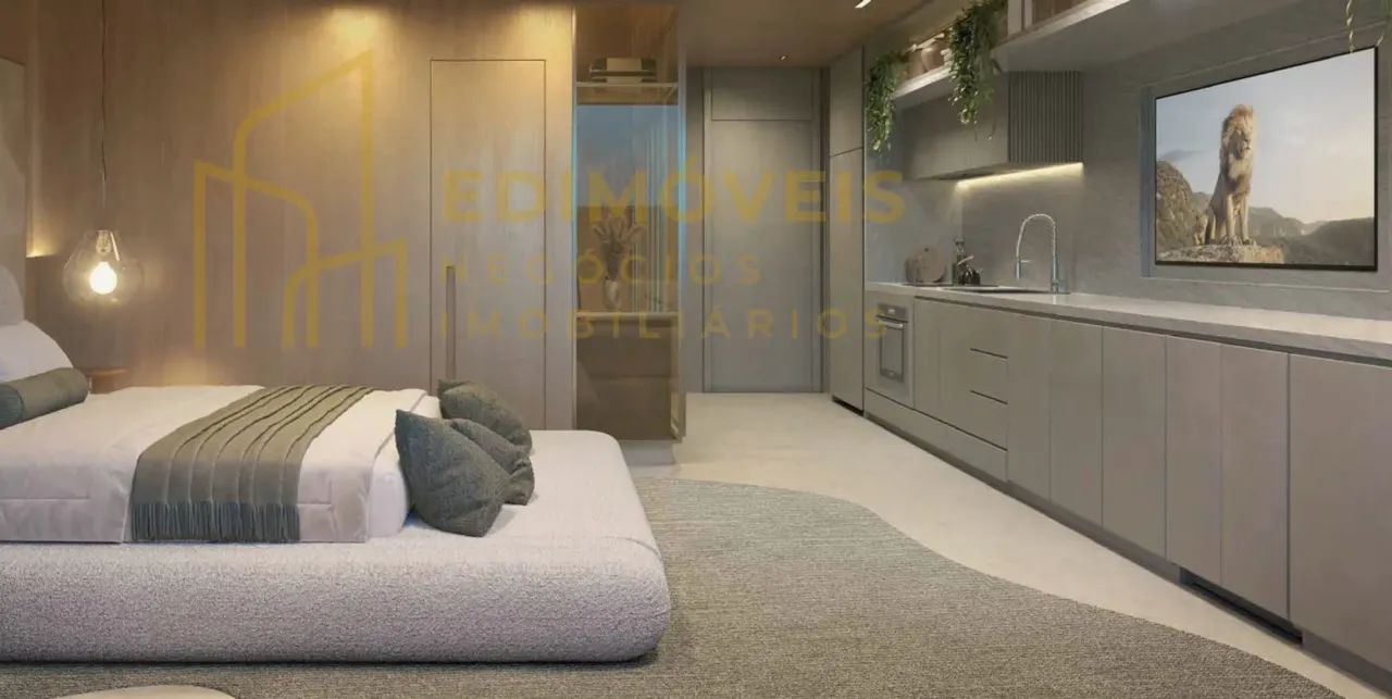 Enseada do Suá| Studio 1 quarto com espaço gourmet e academia - Foto 5