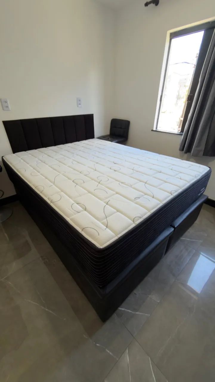 Base Baú Sommier Cori Black - Cama QUEEN - Foto 4