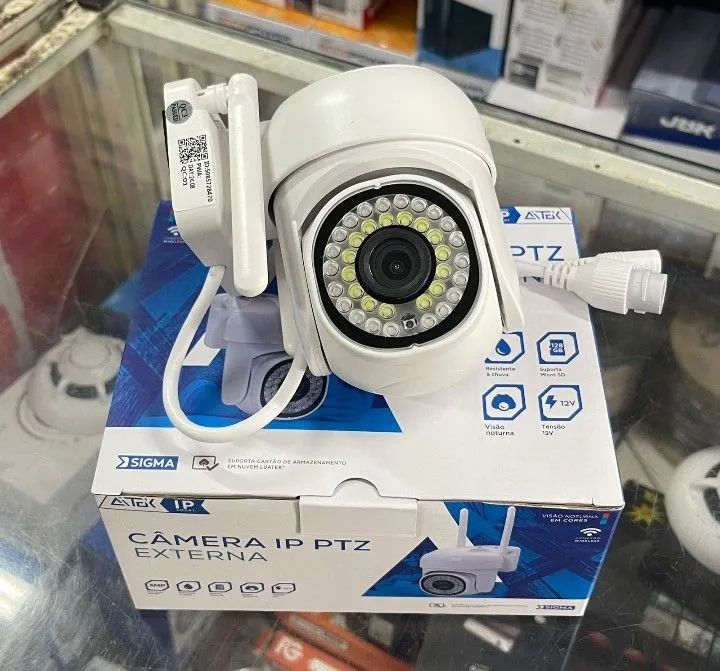 Instalação de câmeras.
