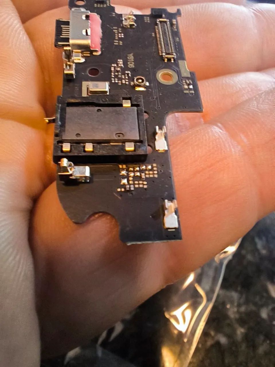 Placa Conector de Carga Original Motorola One Fusion Plus XT2067 USB-C - Foto 5