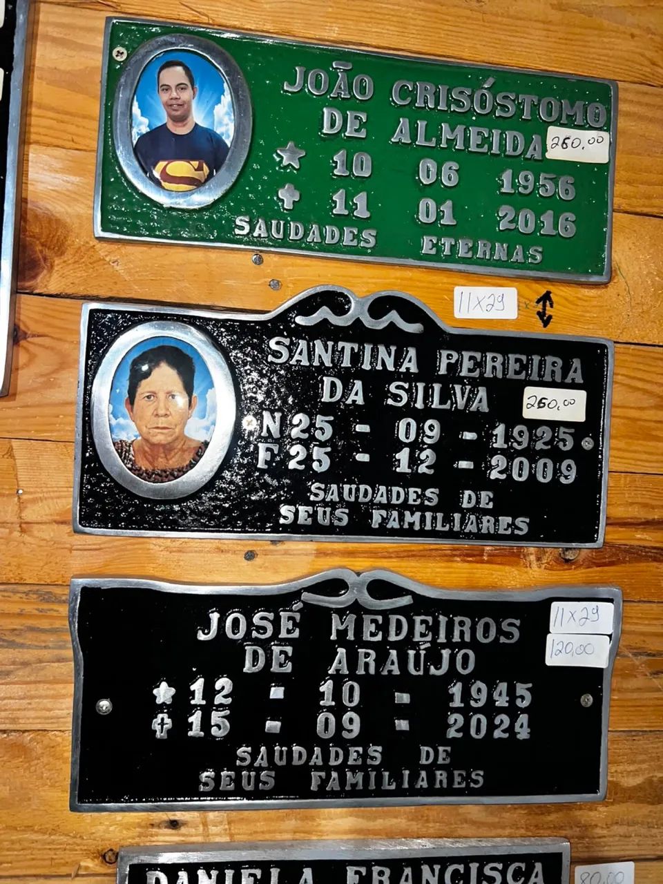Placa de póstumas de alumínio  - Foto 5