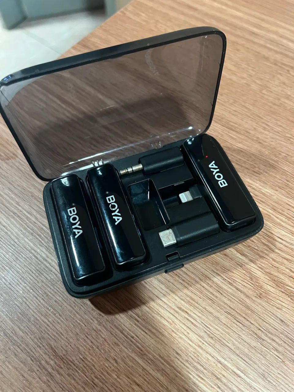 Microfone de Lapela Sem Fio Duplo Boya