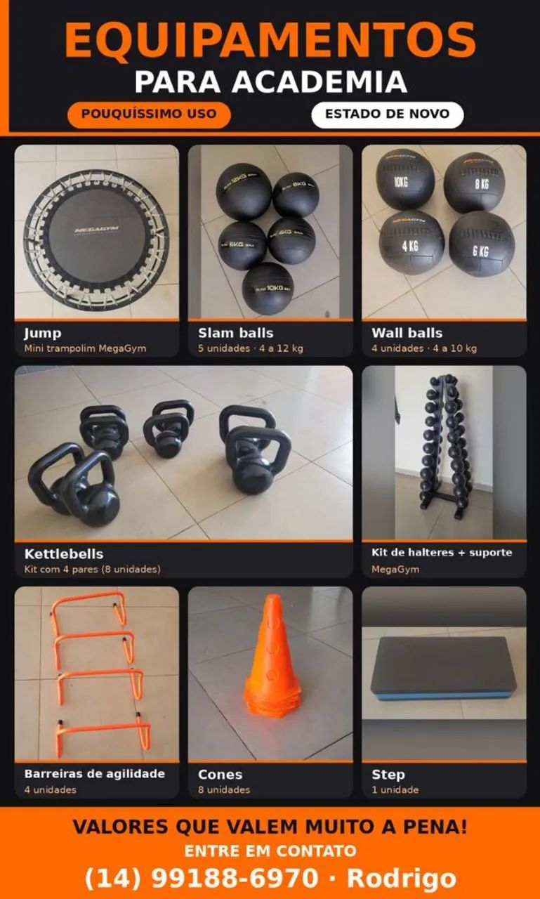 Equipamentos de academia 