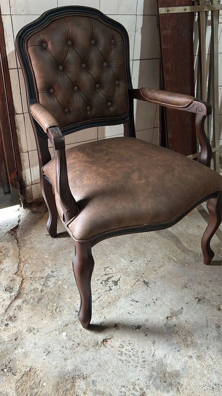 Mesa Escritório + Cadeira Luiz XV | Cedro Maciço | Artesanal - Foto 3