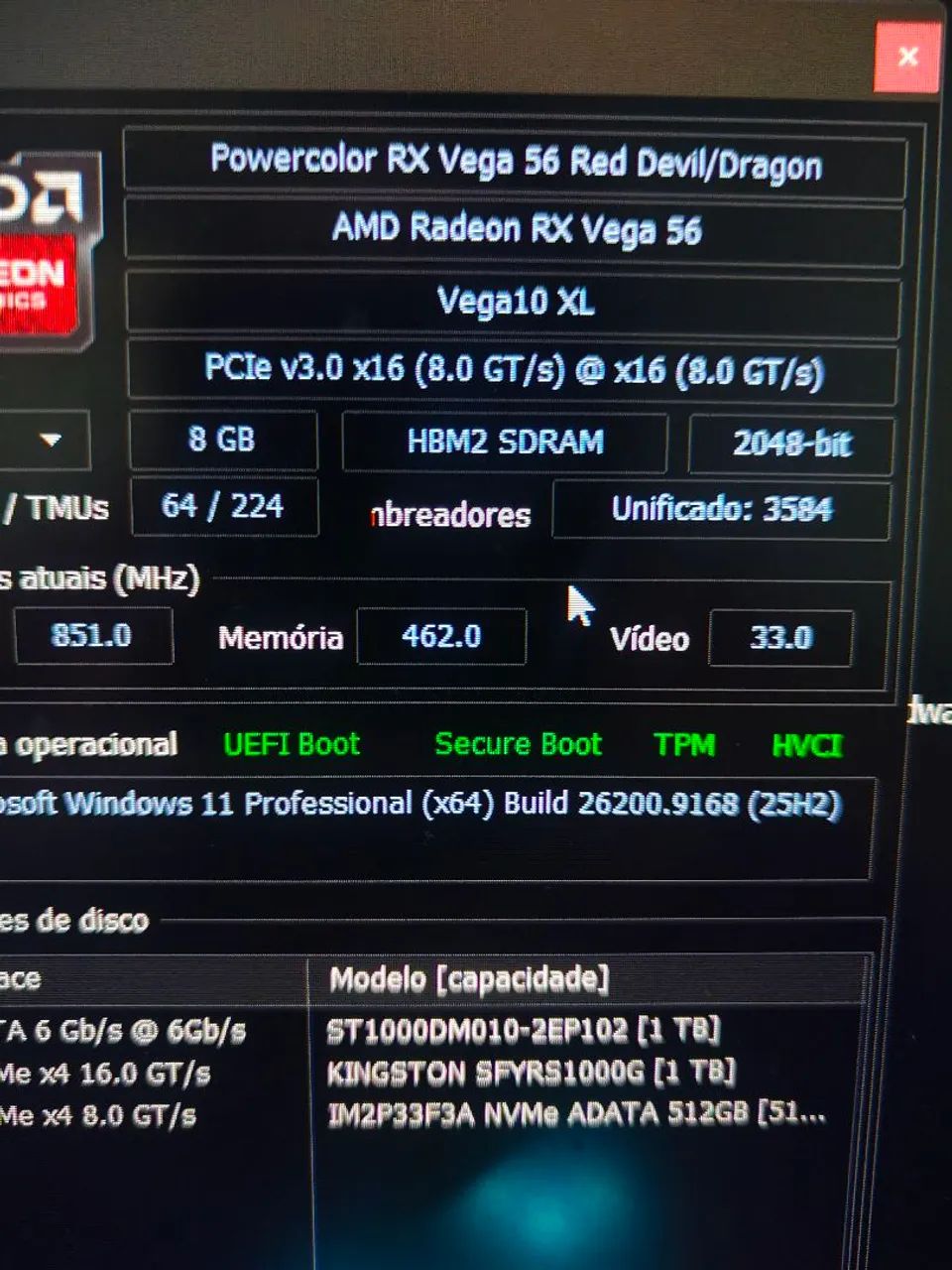 AMD Radeon RX Vega 56 8GB HBM2 2048bits - Foto 4