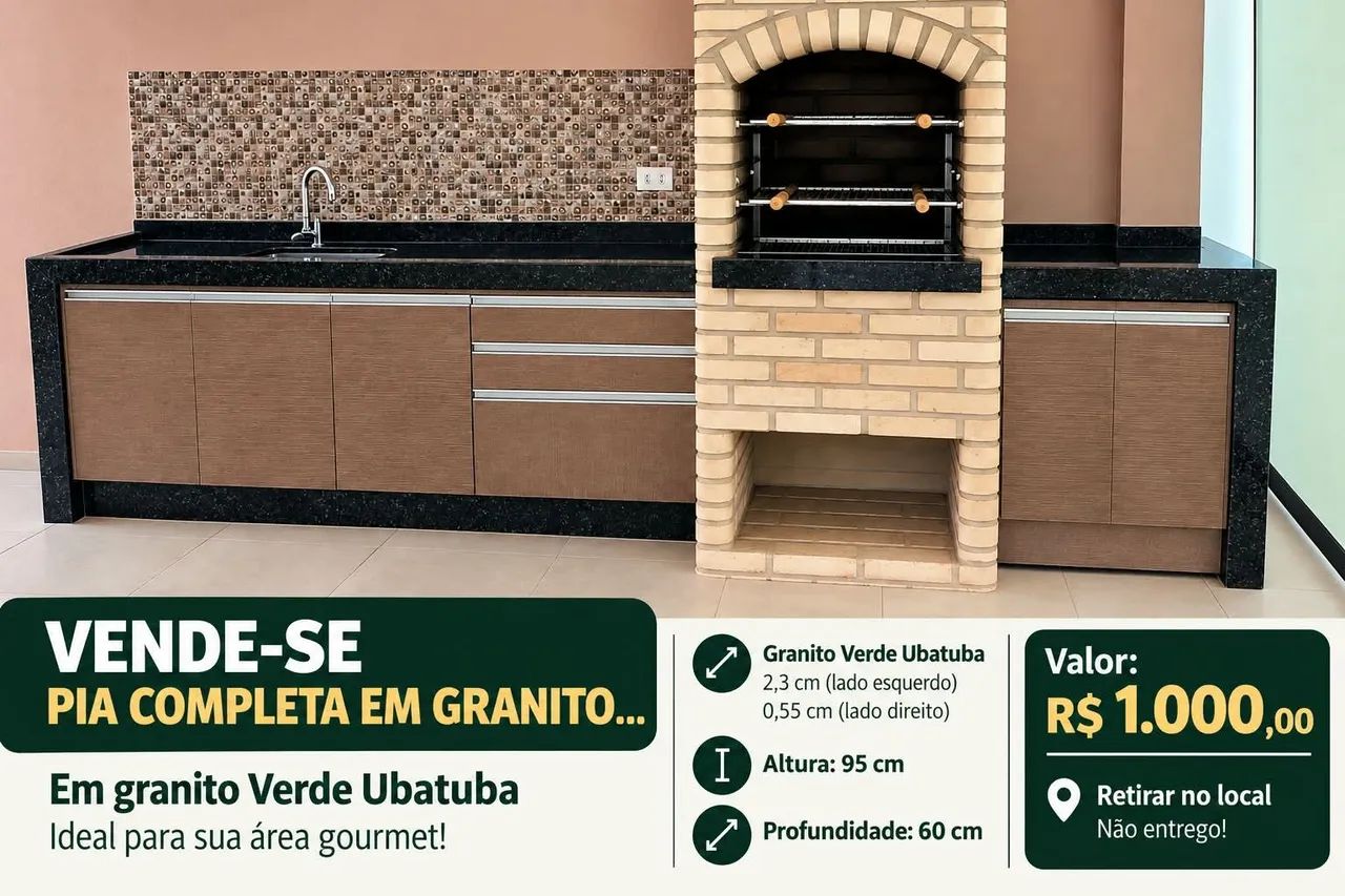 PIA EM GRANITO UBATUBA  - Foto 2