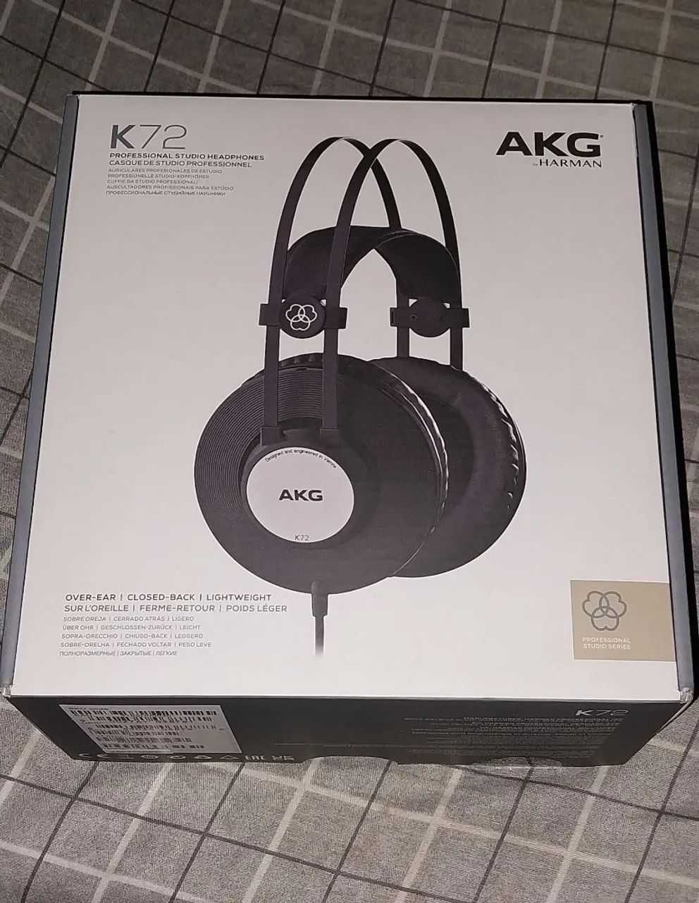 Fone Headphone AKG K72 Novo!