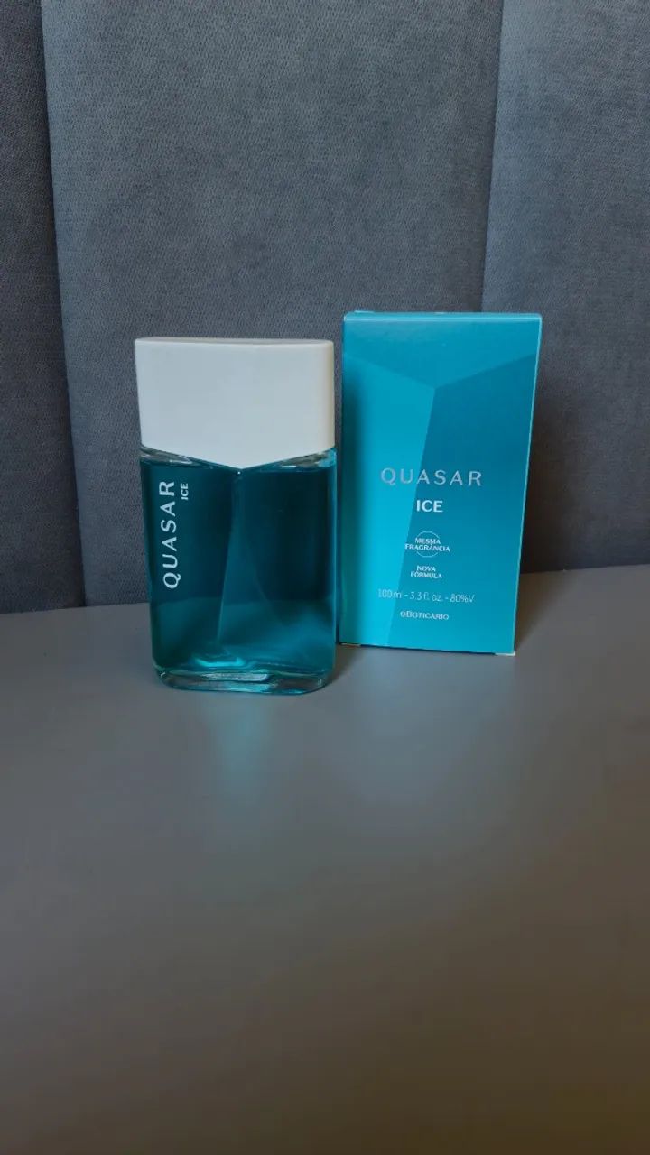 Perfume Quasar Ice Original O Boticário 100ml + Caixa | Excelente Estado