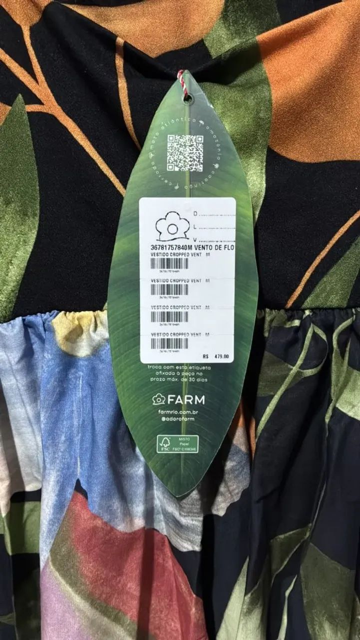 Vestido Farm com Tag M - Foto 3