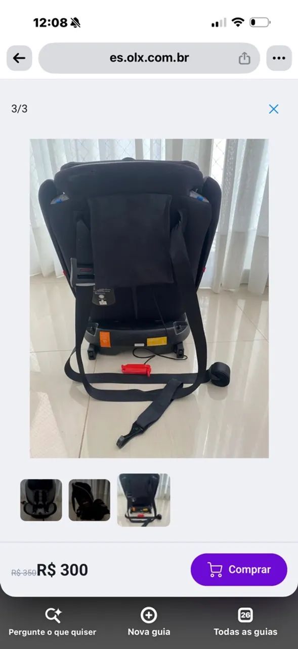 Cadeirinha de bebê galzerano 0 a 36kg