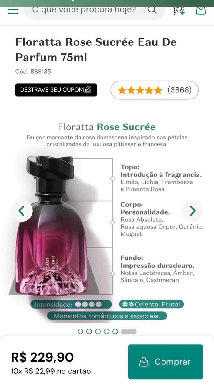 Perfume sem uso na caixa  - Foto 4