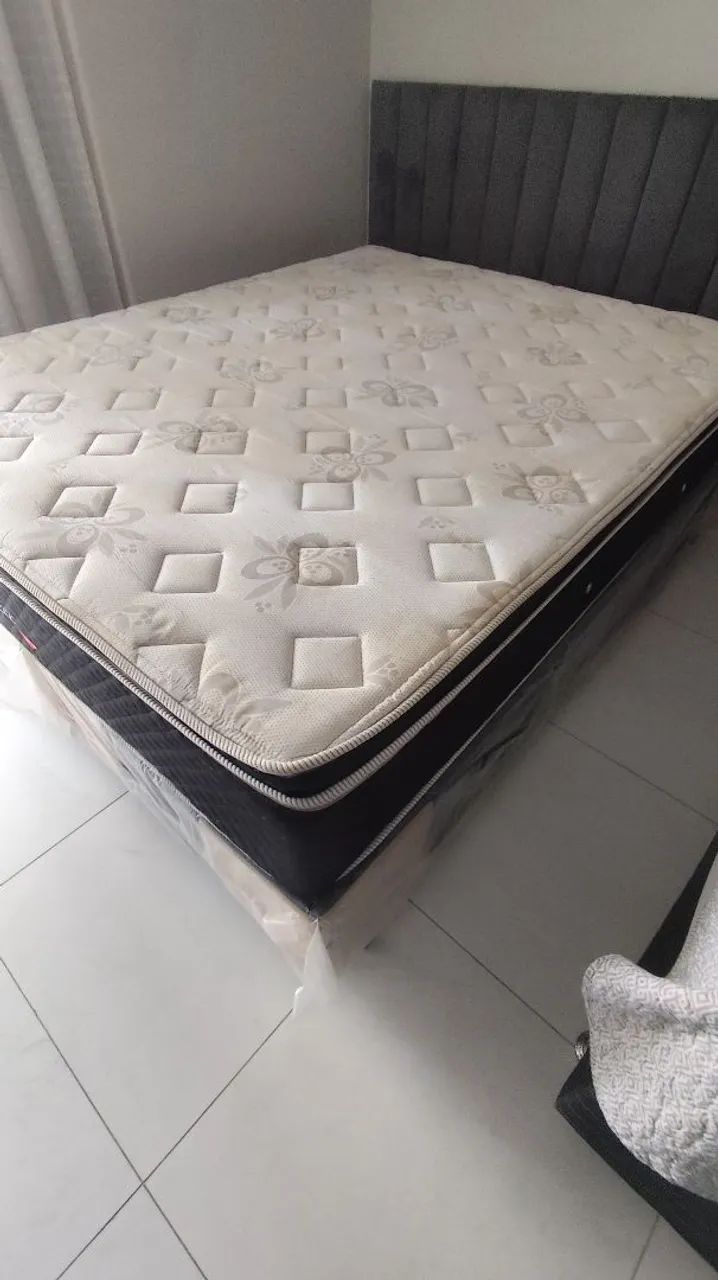 ? Cama Box Casal com Colchão - Foto 4