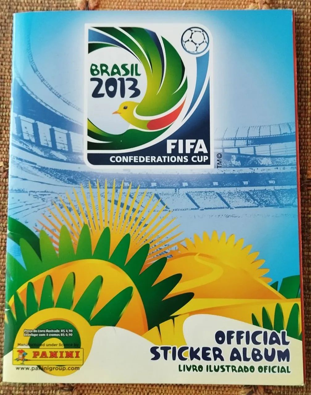 Álbum Copa das Confederações 2013 completo + 60 figurinhas