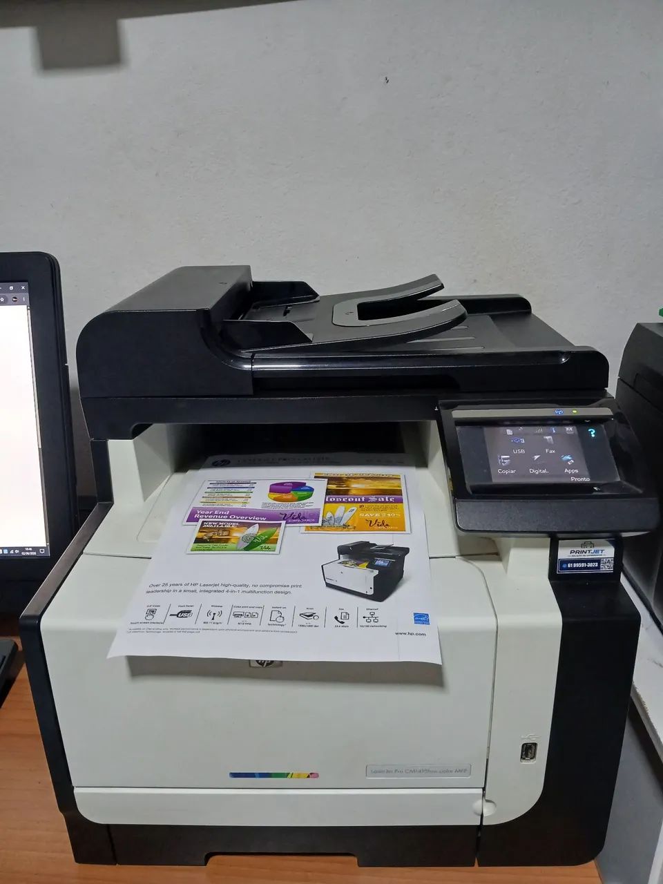 Hp laser colorida cm1415 wifi  - Foto 4