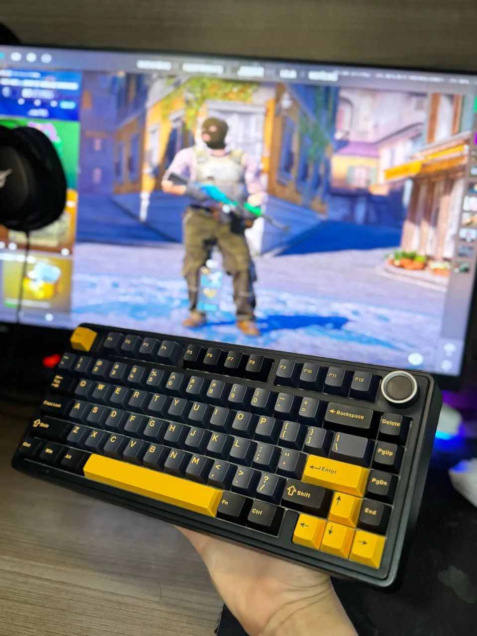 Teclado mecânico tri mode aula f75 - Foto 4