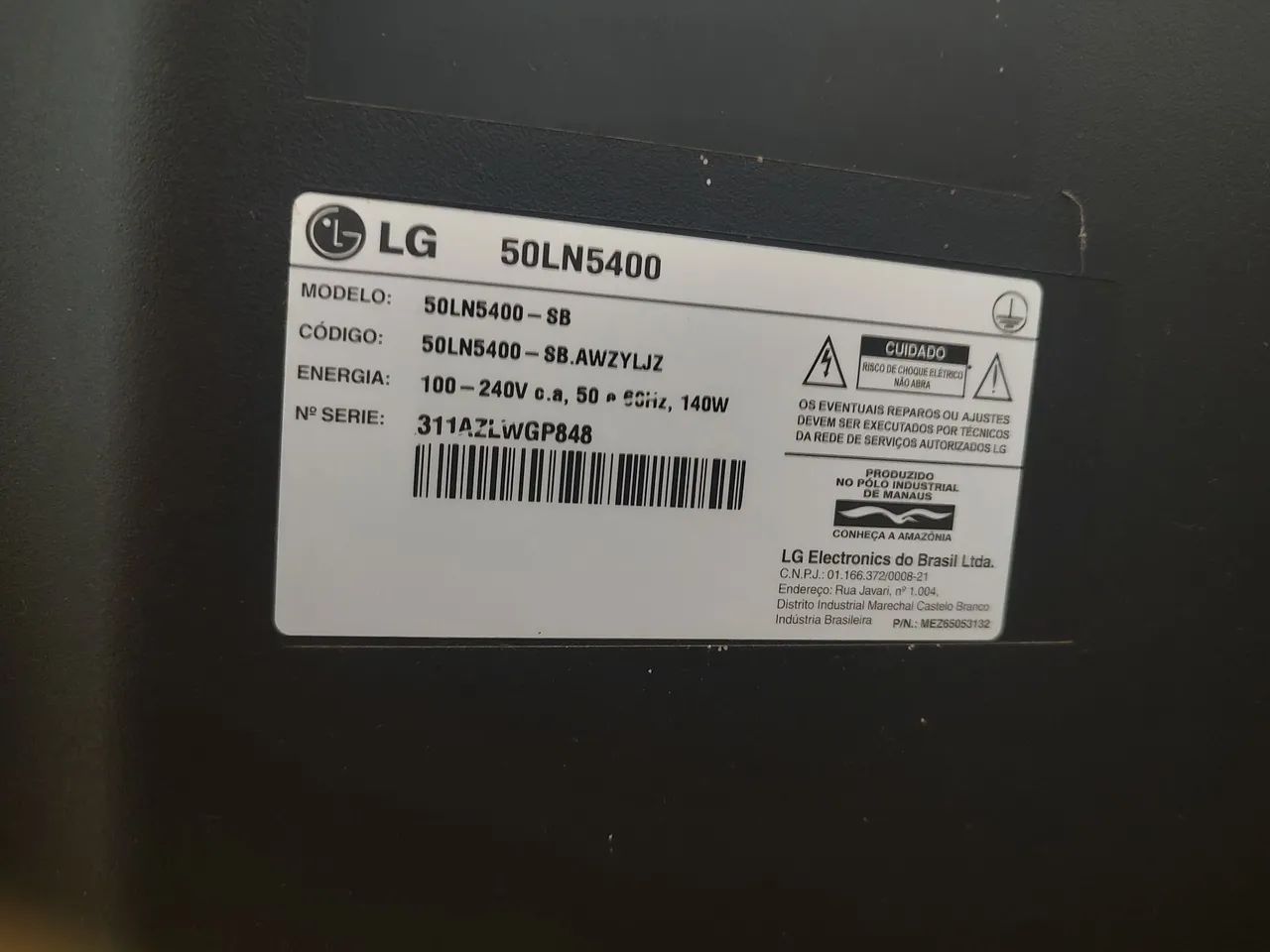 Tv 50" LG com defeito (retirada de peças). - Foto 2