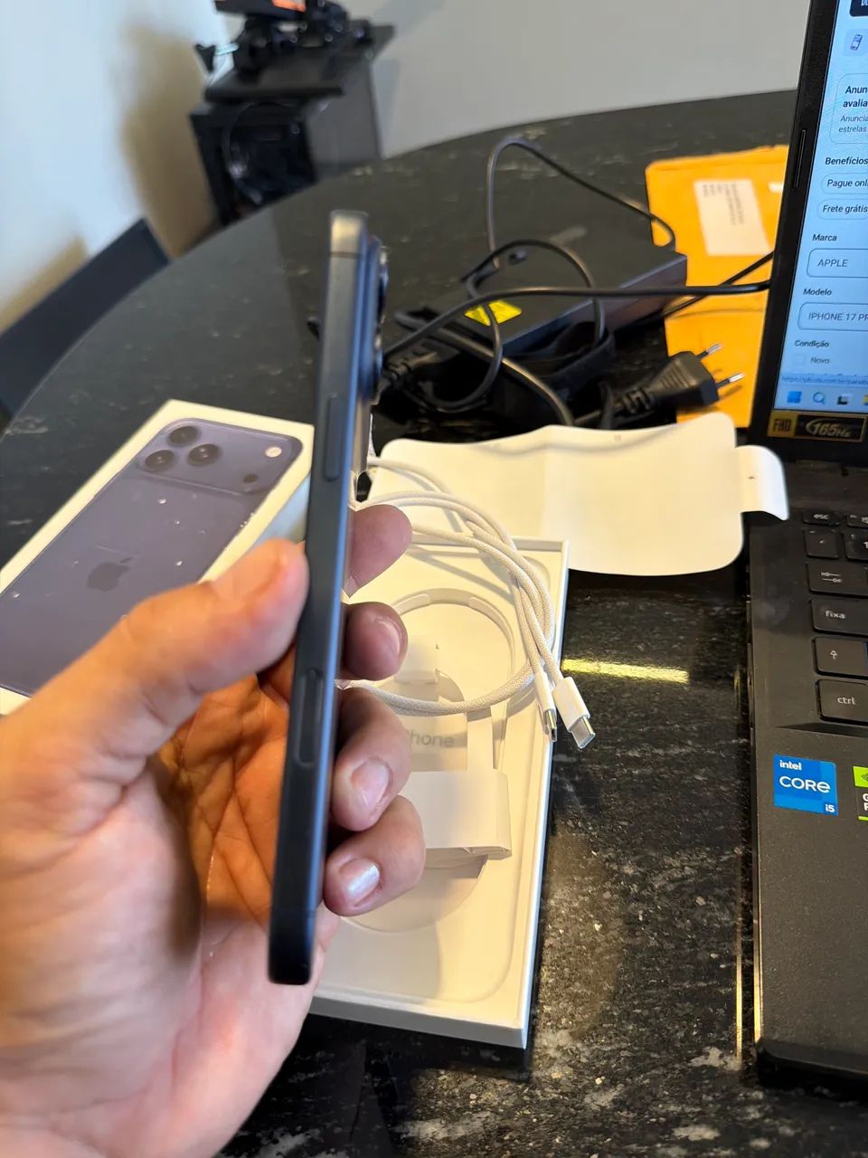 IPhone 17 Pro Max 256gb Azul zerado - Foto 4