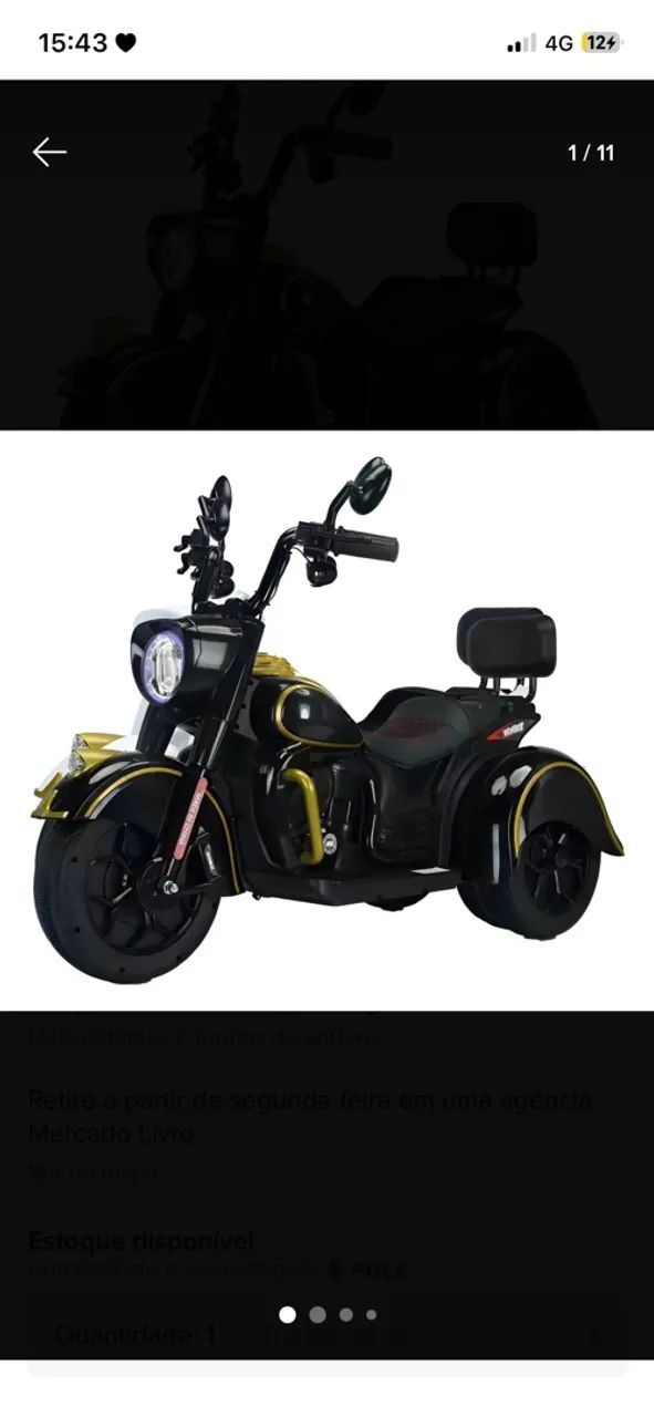 Moto elétrica infantil  - Foto 2