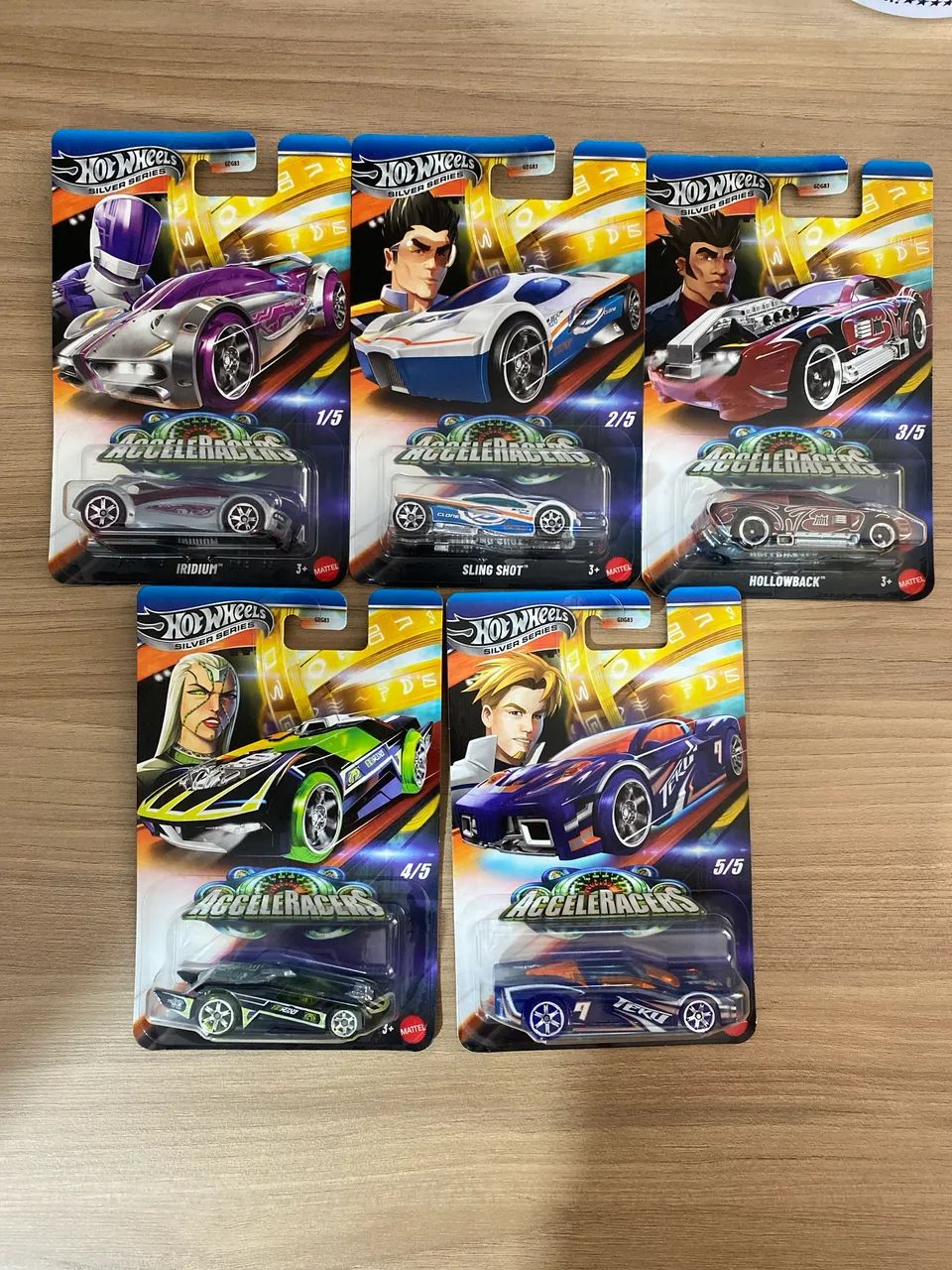 Hotwheels Acceleracers Silver Séries Set Completo