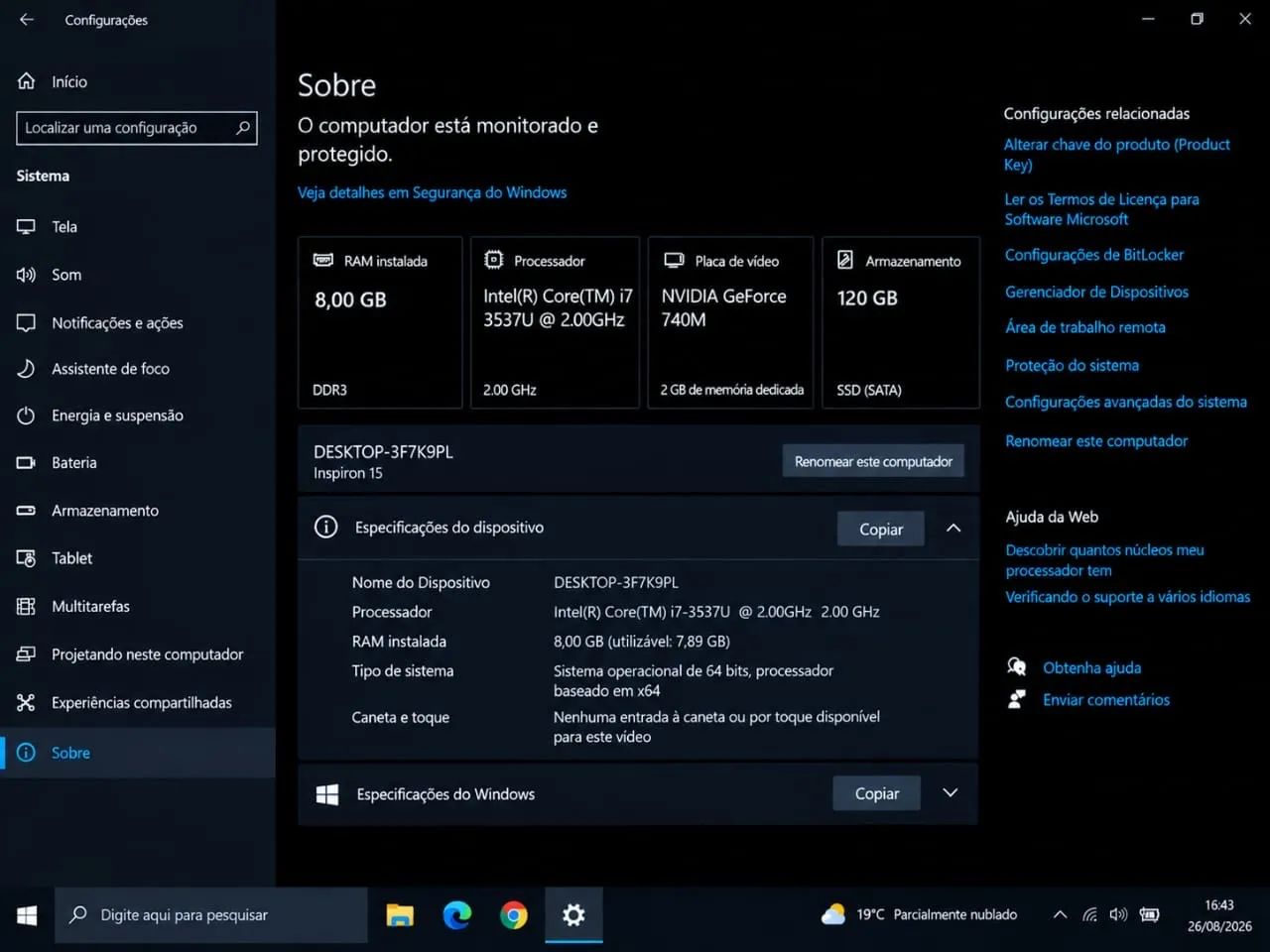  Notebook Asus i7 8GB RAM + SSD + GT 740M 2GB - Foto 5