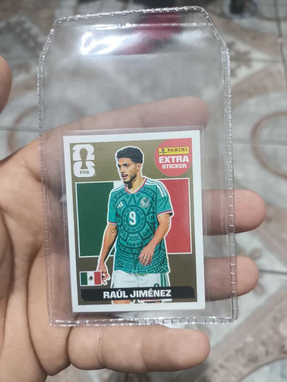 Figurinha EXTRA STICKER LEGEND Raúl Jimenez OURO 