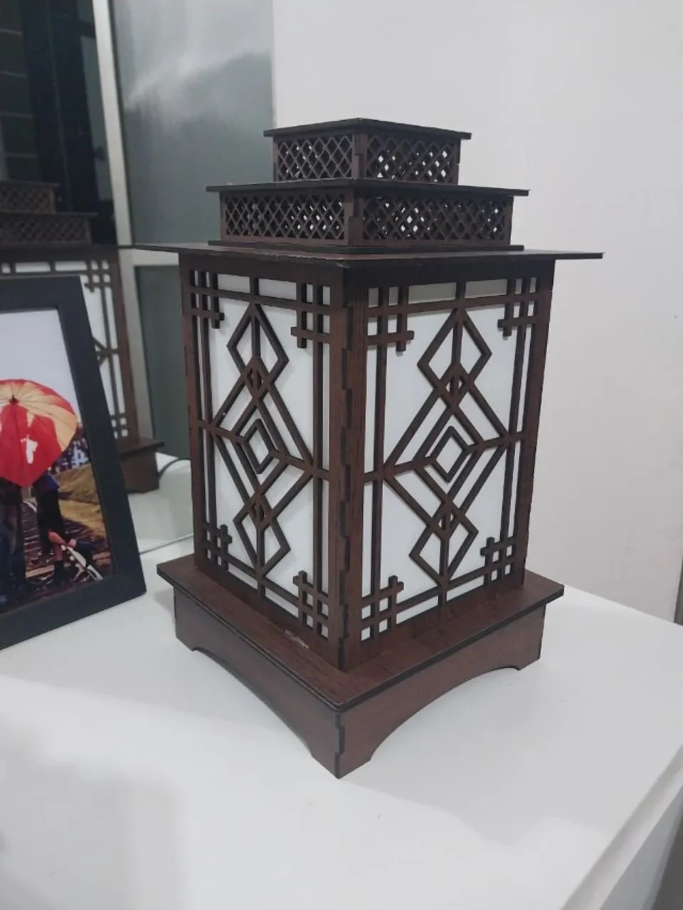 Luminária Artesanal em MDF Corte a Laser | Decoração Sofisticada - Foto 3
