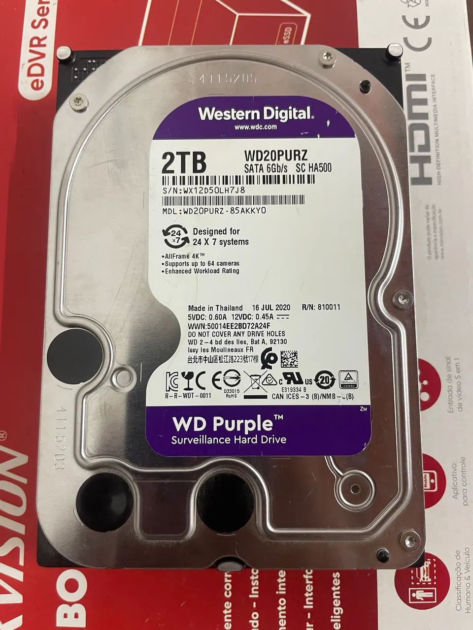 HD Western Digital Purple 2TB