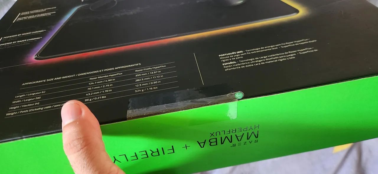 Mouse  + mousepad mamba hyperflux razer NOVO! - Foto 2