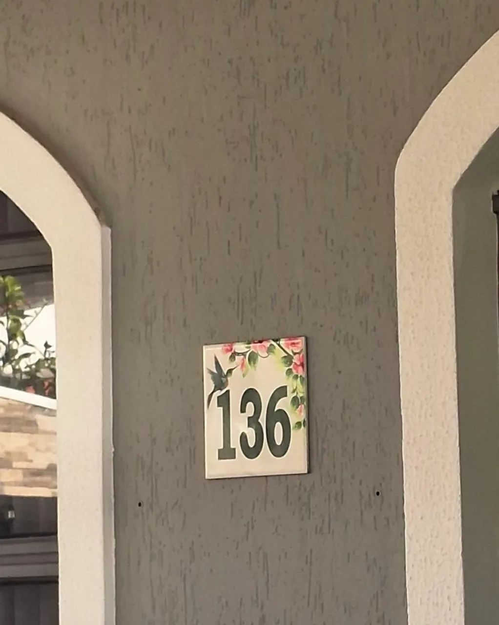 Placa do número da casa