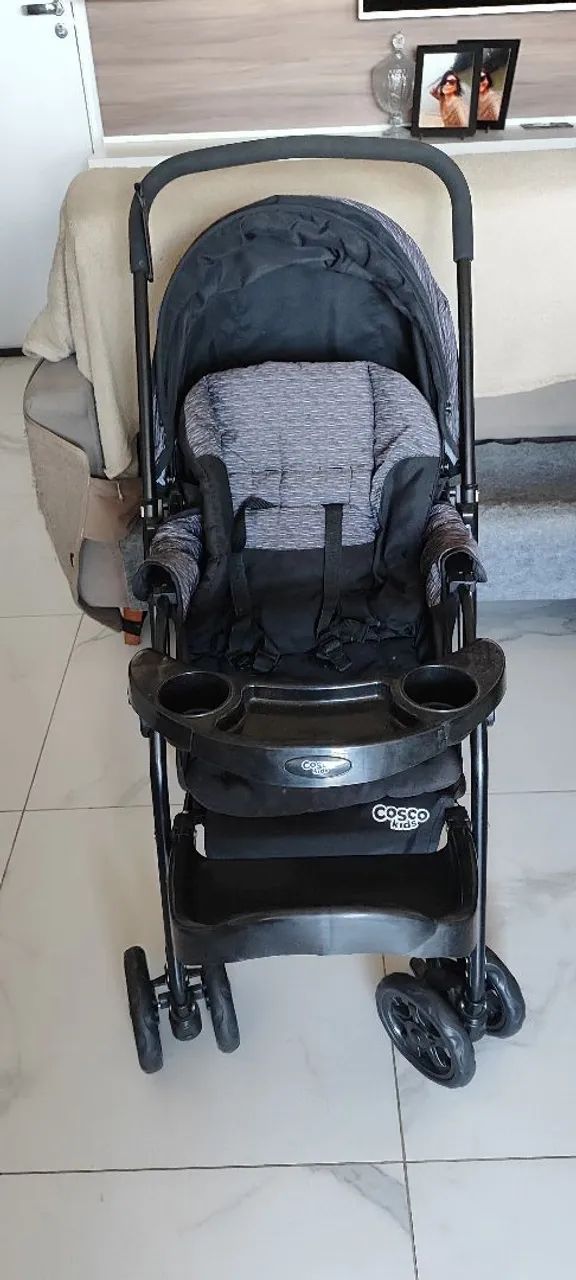Carrinho + Bebe Conforto Cosco kids - Foto 4