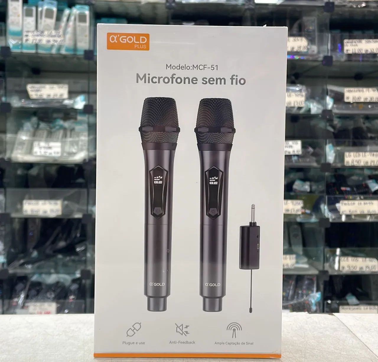 Microfone duplo sem fio  - Foto 2