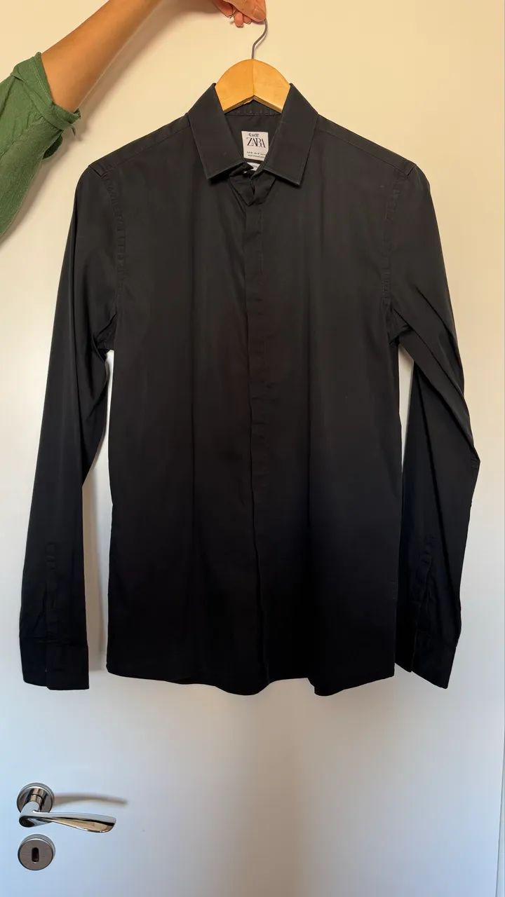 Camisa preta Zara