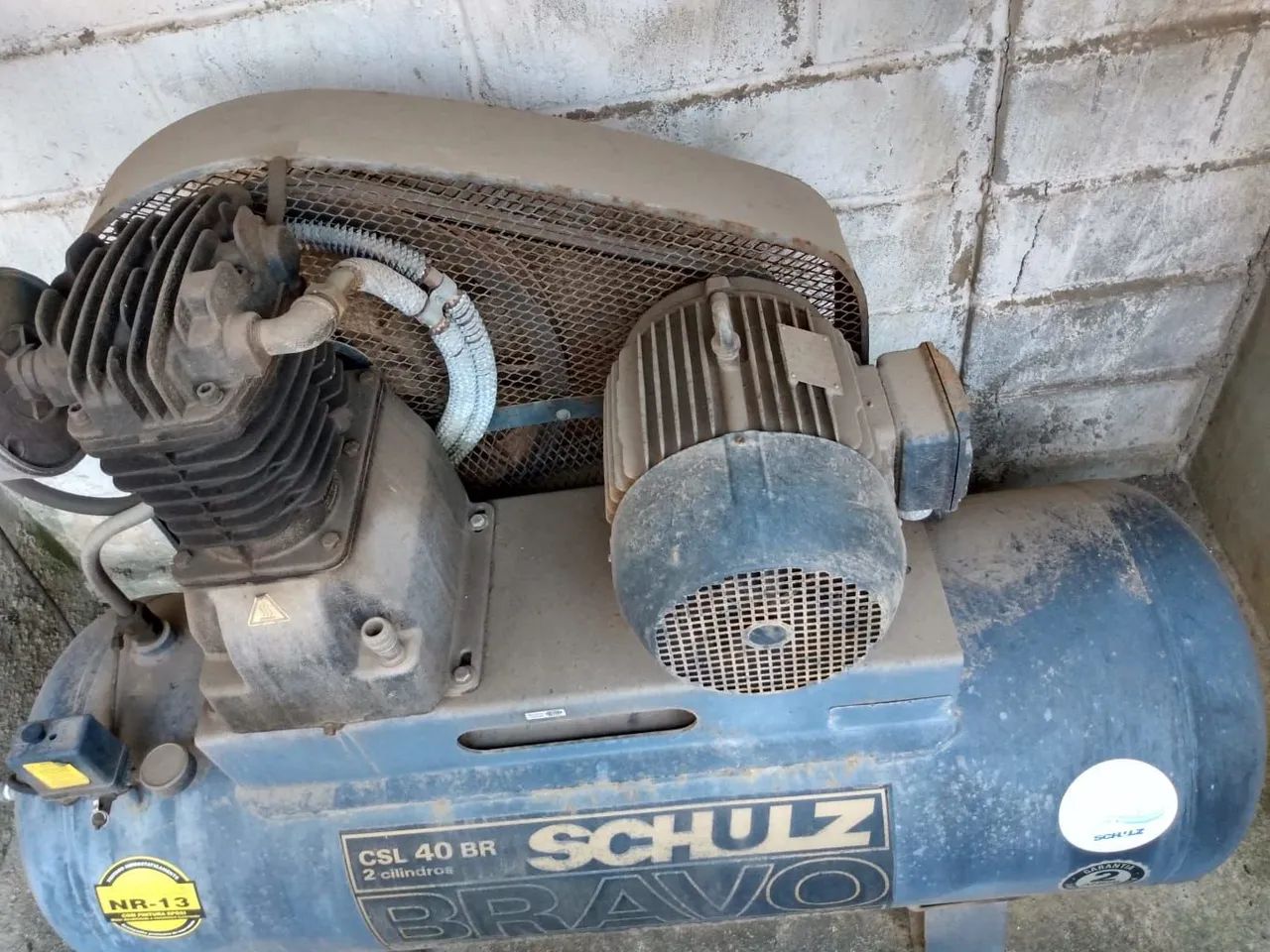 COMPRESSOR DE AR SCHULZ BRAVO CSL 40 BR - 2 CILINDROS - Foto 5