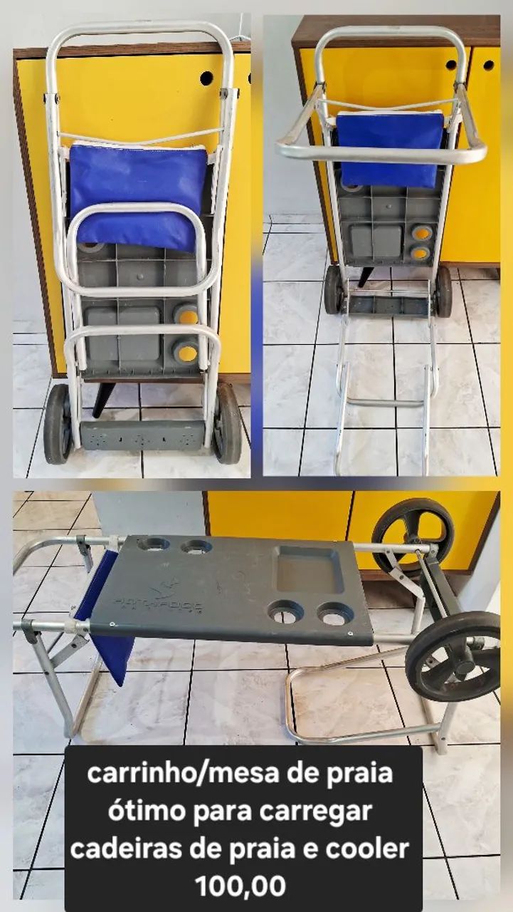 Carrinho/ mesa de praia 