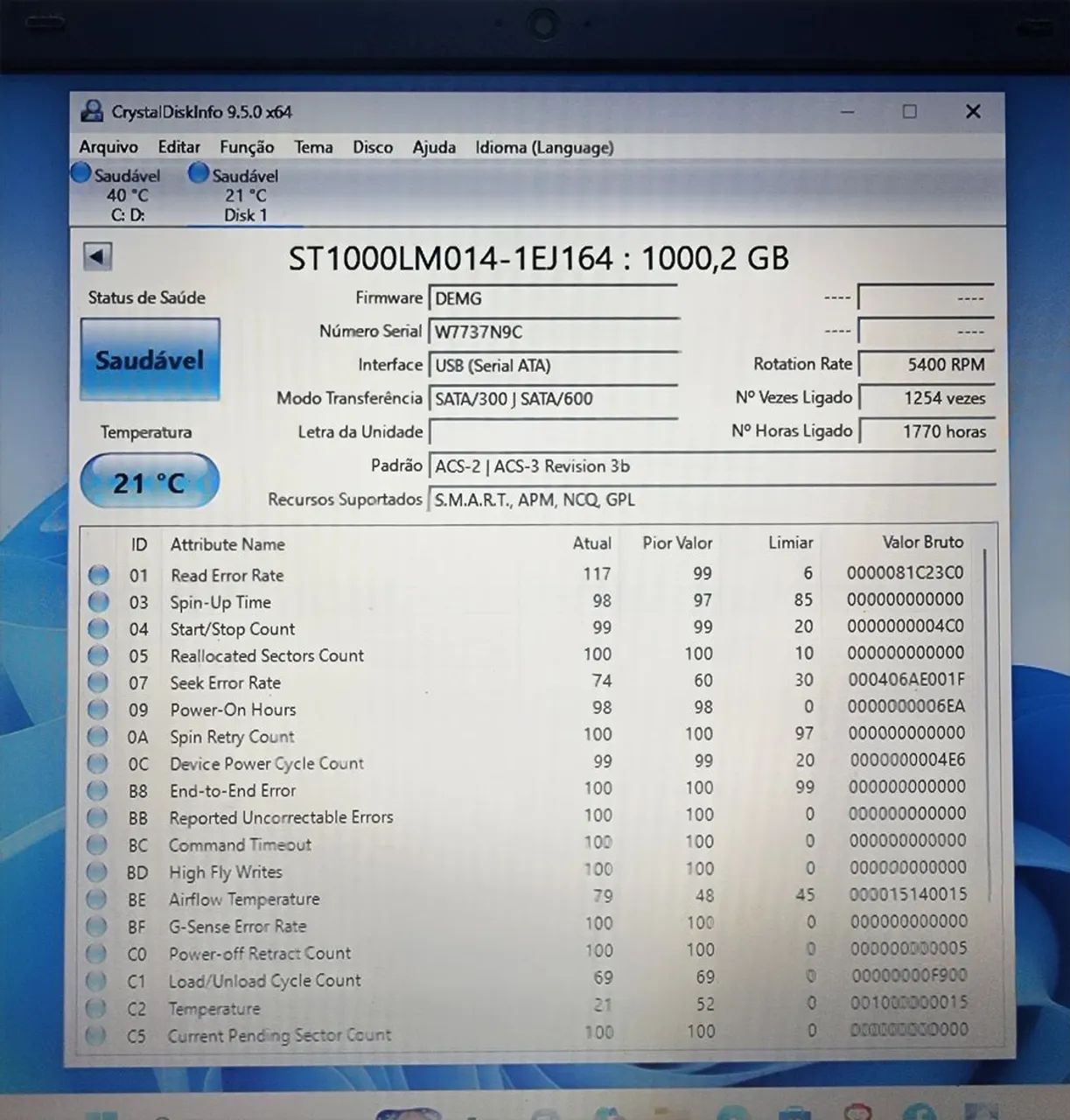 SSHD 2.5 1TB SEAGATE453824683265249282