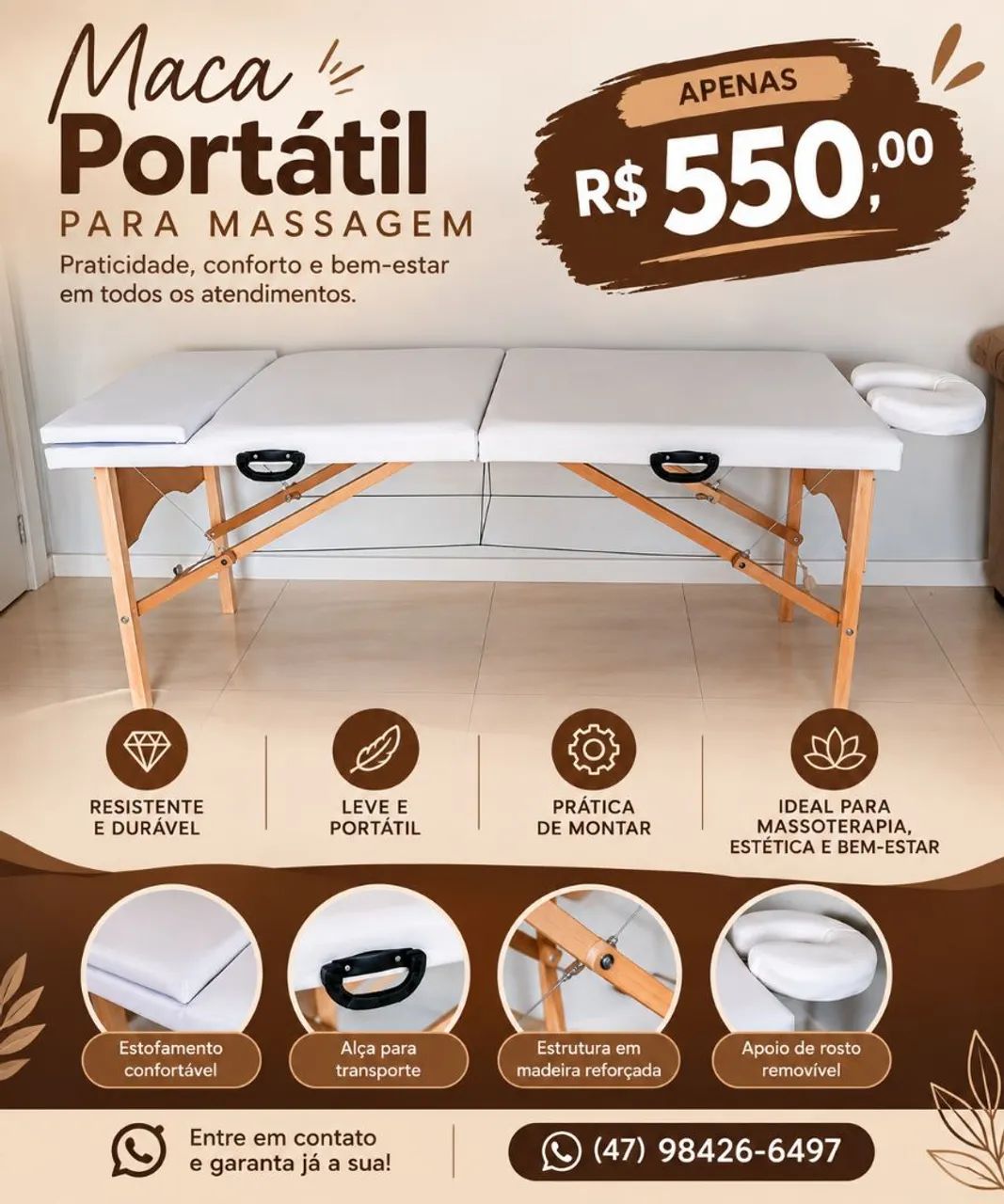 Maca portátil 