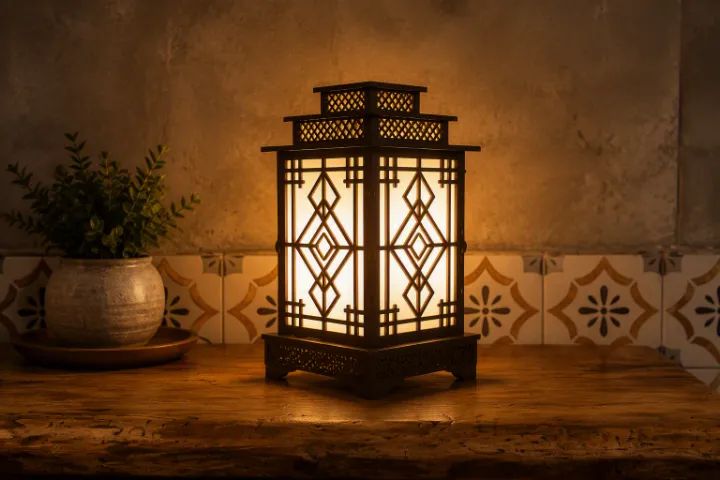 Luminária Artesanal em MDF Corte a Laser | Decoração Sofisticada