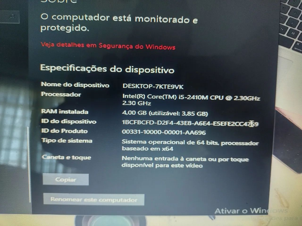 Notebook core i5 positivo sim+
