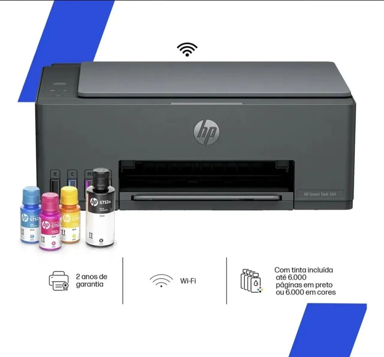 Multifuncional HP Smart Tank 584 - Preta (na caixa) - Foto 5