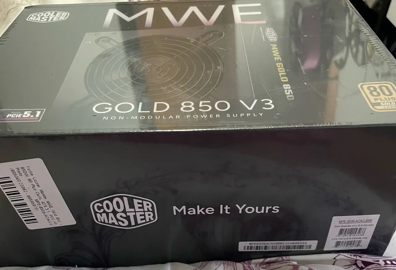 FONTE COOLER MASTER GOLD 850V 80 APlus - Foto 2