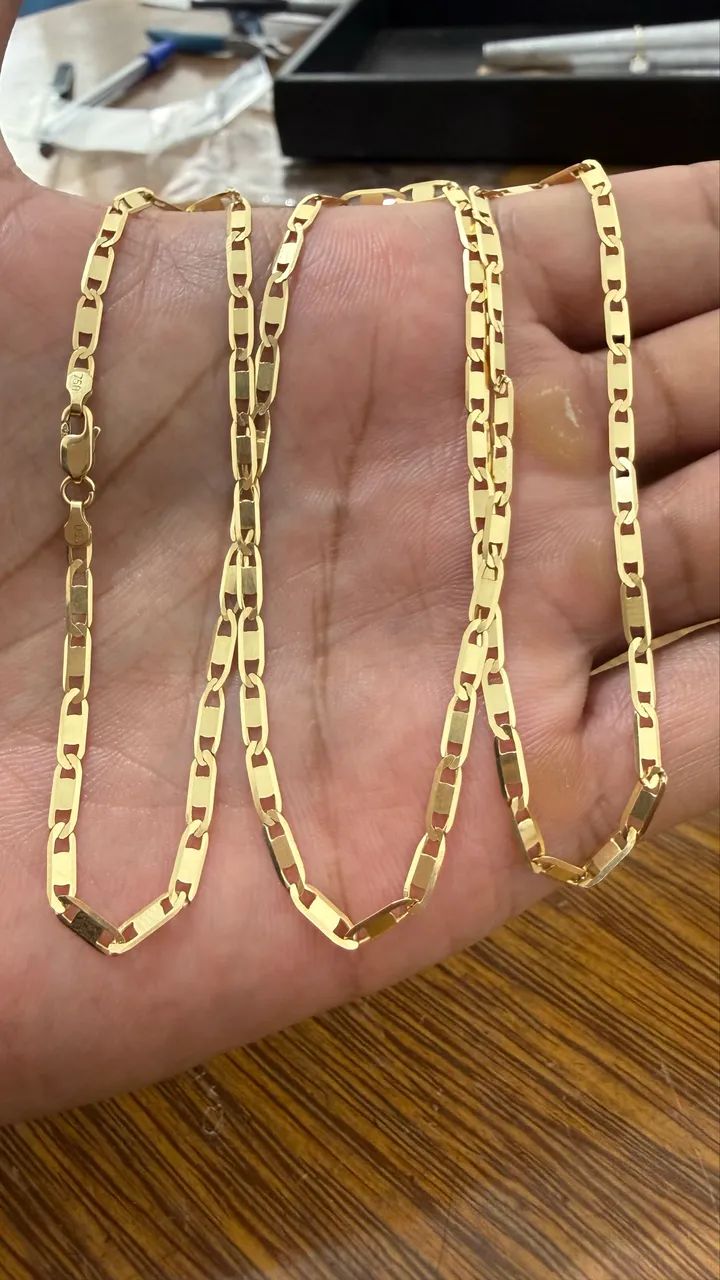 Cordão de ouro Piastrine 